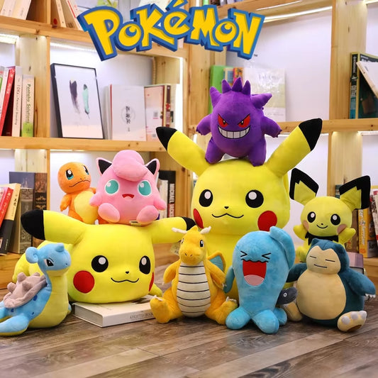 42 Styles Original Pokemon Plush Anime Figures Pikachu Psyduck Snorlax Mew Charizard Eevee Cute Doll Christmas Kid Toys Gifts